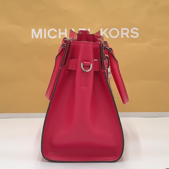 MICHAEL KORS HAMILTON MEDIUM SATCHEL COLOR: Electric Pink NWT - Picture 3 of 16